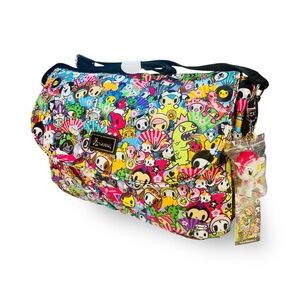 Tokidoki Super Fan Messenger Bag Crossbody w/ Unicorno Bag Charm Rare HTF NEW